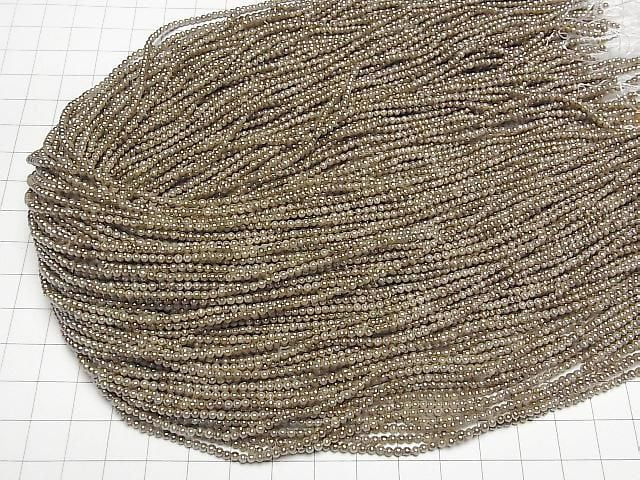 [Video] Shell Pearl Gold Round 2mm 1strand beads (approx. 15 inches/38 cm)