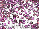 [Video]High Quality Rhodolite Garnet AAA Oval Cabochon 6x4mm 3pcs