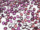 [Video]High Quality Rhodolite Garnet AAA Oval Cabochon 7x5mm 2pcs