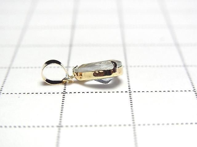 [Video][Japan]High Quality Aquamarine AAA Pear Shape Faceted 8x6mm Pendant [18K Yellow Gold] 1pc