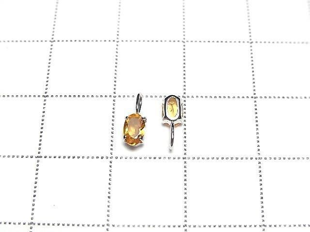 [Video][Japan] High Quality Spessartite Garnet AAA Oval Faceted 5x3mm Pendant [K10 White Gold] 1pc