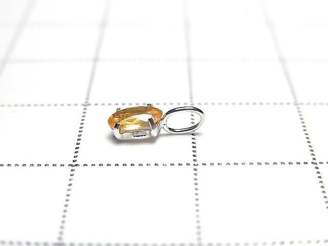 [Video][Japan] High Quality Spessartite Garnet AAA Oval Faceted 5x3mm Pendant [K10 White Gold] 1pc