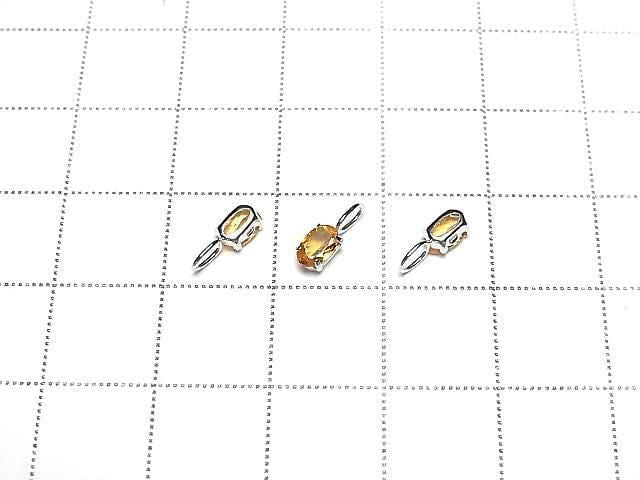 [Video][Japan] High Quality Spessartite Garnet AAA Oval Faceted 5x3mm Pendant [K10 White Gold] 1pc