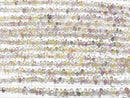 [Video] High Quality Multicolor Sapphire AAA- Drop Faceted Briolette Half or 1 strand beads (approx. 7 inches/18 cm)