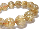 [Video][One of a kind] Rutilated Quartz AAAA Round 14.5mm Bracelet NO.505