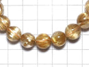 [Video][One of a kind] Rutilated Quartz AAAA Round 10.5mm Bracelet NO.507