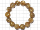 [Video][One of a kind] Rutilated Quartz AAAA Round 15.5mm Bracelet NO.510