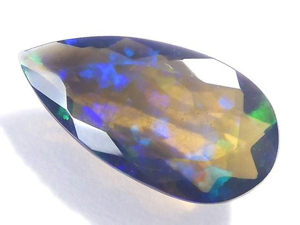 [Video][One of a kind] High Quality Black Opal AAA Loose Stone Faceted 1pc NO.210