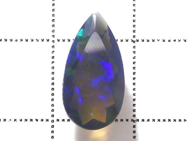 [Video][One of a kind] High Quality Black Opal AAA Loose Stone Faceted 1pc NO.210