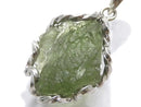 [Video][One of a kind] Moldavite Rough Rock Nugget Pendant Silver925 NO.112