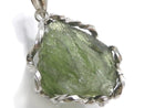 [Video][One of a kind] Moldavite Rough Rock Nugget Pendant Silver925 NO.115