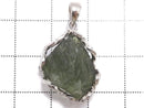 [Video][One of a kind] Moldavite Rough Rock Nugget Pendant Silver925 NO.115