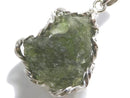 [Video][One of a kind] Moldavite Rough Rock Nugget Pendant Silver925 NO.118