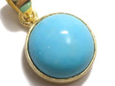 [Video][One of a kind] Kingman Turquoise AAA Pendant 18KGP NO.307