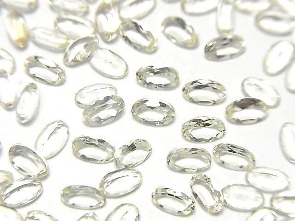 [Video]High Quality Scapolite Loose stone Oval Faceted 5x3mm 5pcs