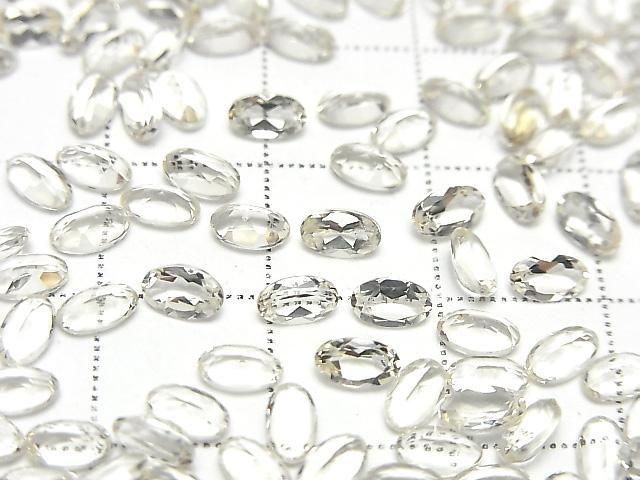 [Video]High Quality Scapolite Loose stone Oval Faceted 5x3mm 5pcs