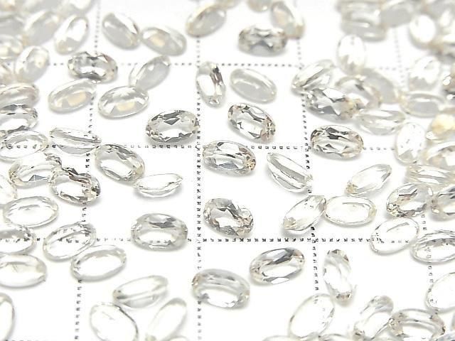 [Video]High Quality Scapolite Loose stone Oval Faceted 5x3mm 5pcs