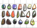 [Video][One of a kind] Ammolite AAA- Loose stone 20pcs set No.29