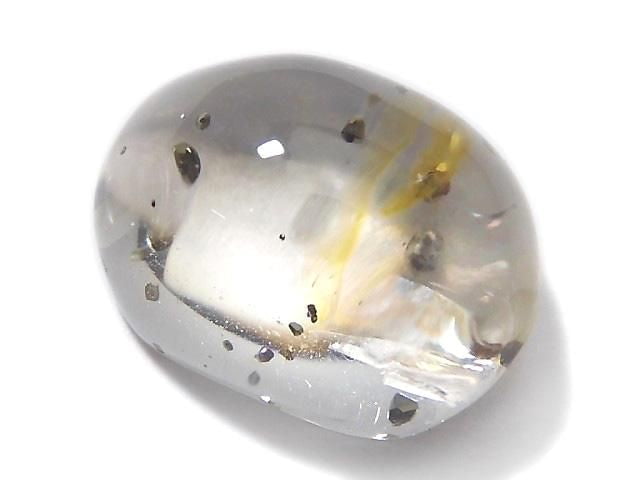 [Video][One of a kind] Pyrite in Quartz Loose stone 1pc NO.1