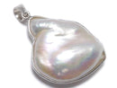 [Video][One of a kind] Fresh Water Pearl Keshi Pearl Pendant Silver925 NO.4