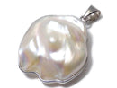 [Video][One of a kind] Fresh Water Pearl Keshi Pearl Pendant Silver925 NO.5