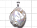 [Video][One of a kind] Fresh Water Pearl Keshi Pearl Pendant Silver925 NO.5