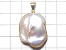 [Video][One of a kind] Fresh Water Pearl Keshi Pearl Pendant 18KGP NO.10