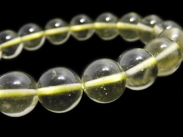 [Video][One of a kind] Libyan Desert Glass Round 10mm Bracelet NO.5