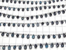 [Video] High Quality London Blue Topaz AAA Drop Faceted Briolette Half or 1 strand beads (22pcs)