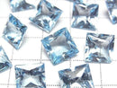 [Video] High Quality Sky Blue Topaz AAA Loose Stone Princess Cut 10x10mm 1pc