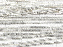 Karen Silver Rondelle (Heishi) 1.5x1.5x1mm White Silver 1/4 or 1 strand beads (approx. 27 inches/68 cm)