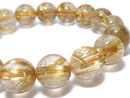 [Video][One of a kind] Rutilated Quartz AAAA Round 12.5mm Bracelet NO.502