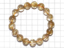 [Video][One of a kind] Rutilated Quartz AAAA Round 12.5mm Bracelet NO.502