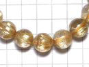 [Video][One of a kind] Rutilated Quartz AAAA Round 12.5mm Bracelet NO.502