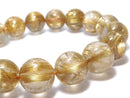 [Video][One of a kind] Rutilated Quartz AAAA Round 12.5mm Bracelet NO.503