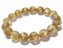[Video][One of a kind] Rutilated Quartz AAAA Round 12.5mm Bracelet NO.503