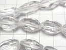 [Video] Crystal AAA- Rice-Faceted Nugget 1/4-1 strand beads (approx. 15 inches/36 cm)