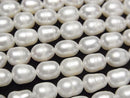 [Video] Fresh Water Pearl AA Rice 7x6x6mm White 1strand beads (approx. 13 inches/33 cm)