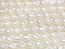 [Video] Fresh Water Pearl AA Rice 7x6x6mm White 1strand beads (approx. 13 inches/33 cm)