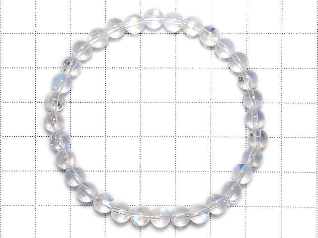 [Video][One of a kind] High Quality Andesine Labradorite AAAA Round 6mm Bracelet NO.112