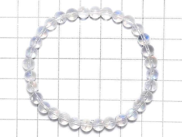 [Video][One of a kind] High Quality Andesine Labradorite AAAA Round 6mm Bracelet NO.114