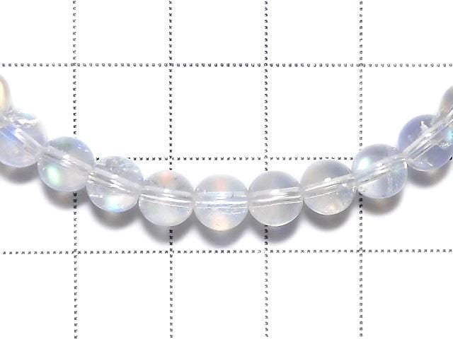[Video][One of a kind] High Quality Andesine Labradorite AAAA Round 6mm Bracelet NO.114
