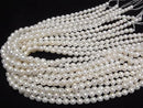 [Video] Fresh Water Pearl AA Rice 7.5x6x6mm White 1strand beads (approx. 15 inches/38 cm)