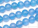 Blue Agate AAA Round 8mm 1strand beads (approx. 15 inches/36 cm)