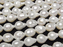 [Video] Fresh Water Pearl AA+ Natural Drop-Rice 6-7mm White 1strand beads (approx. 15 inches/37 cm)