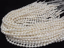 [Video] Fresh Water Pearl AA+ Natural Drop-Rice 6-7mm White 1strand beads (approx. 15 inches/37 cm)