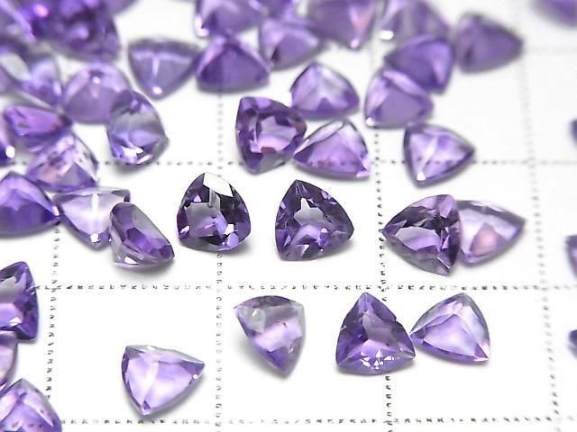 [Video]High Quality Amethyst AAA- Loose stone Triangle Faceted 5x5mm 10pcs