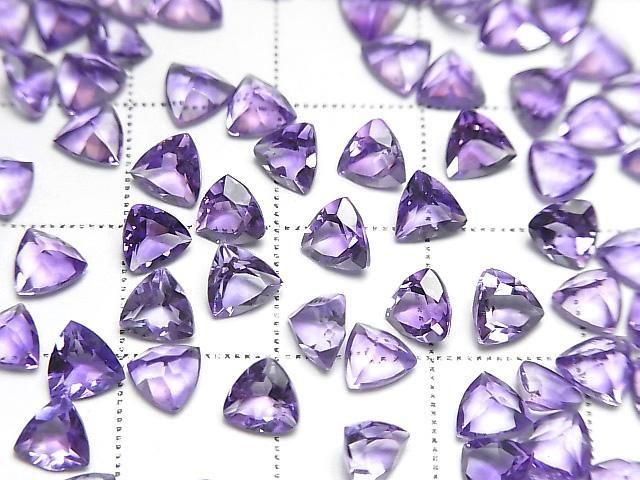 [Video]High Quality Amethyst AAA- Loose stone Triangle Faceted 5x5mm 10pcs