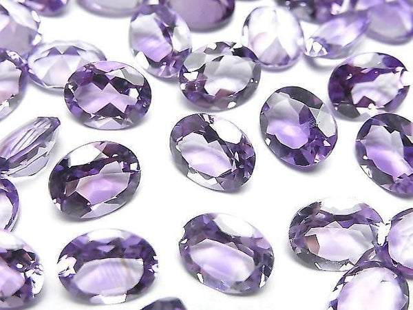 [Video]High Quality Amethyst AAA Loose stone Oval Faceted 9x7mm 3pcs
