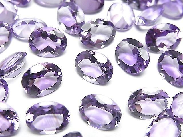 [Video]High Quality Amethyst AAA Loose stone Oval Faceted 9x7mm 3pcs